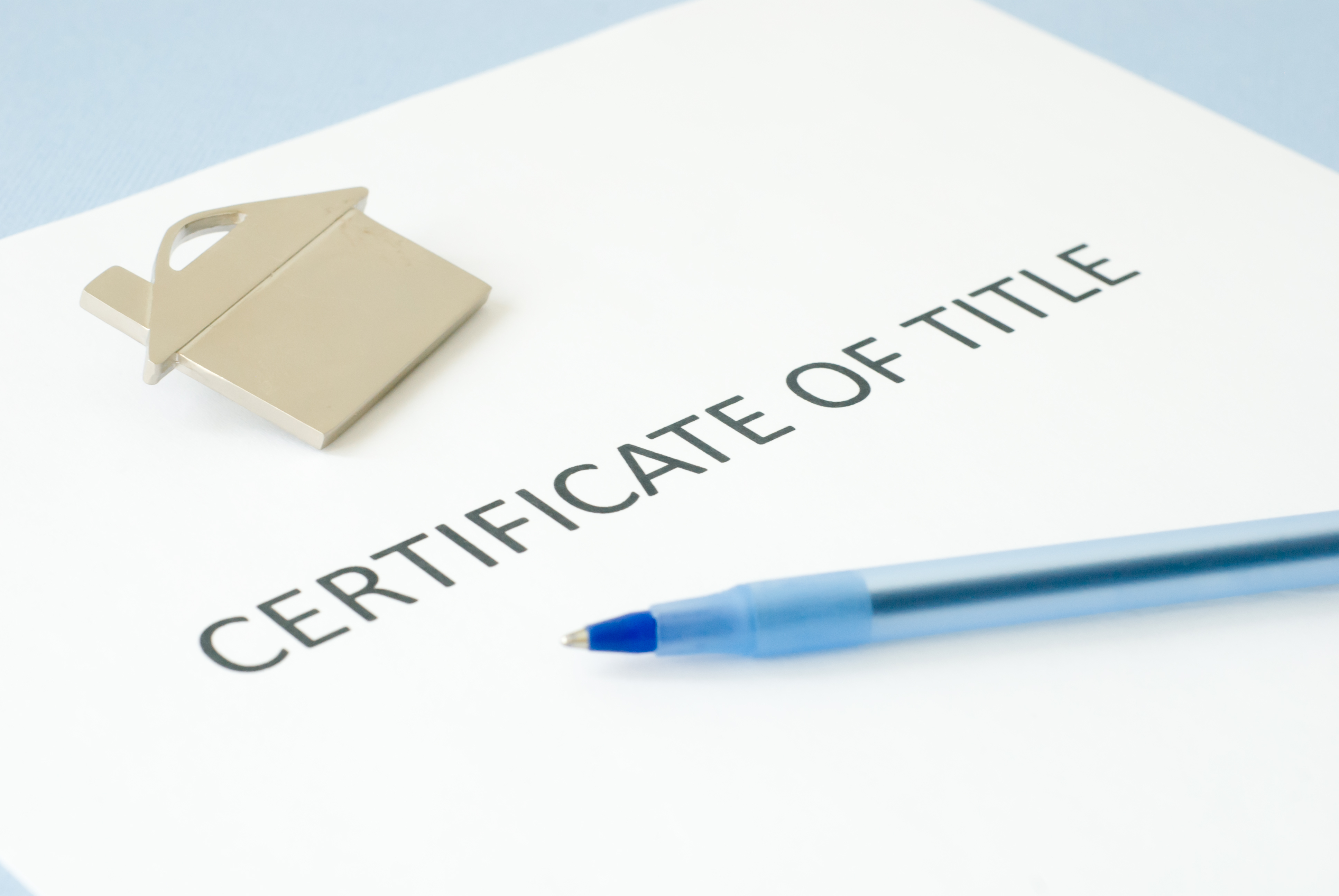 certificate of title