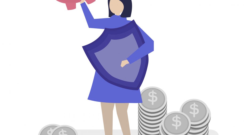 woman animation planning her finances