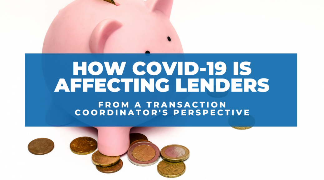 how covid-19 is affecting lenders