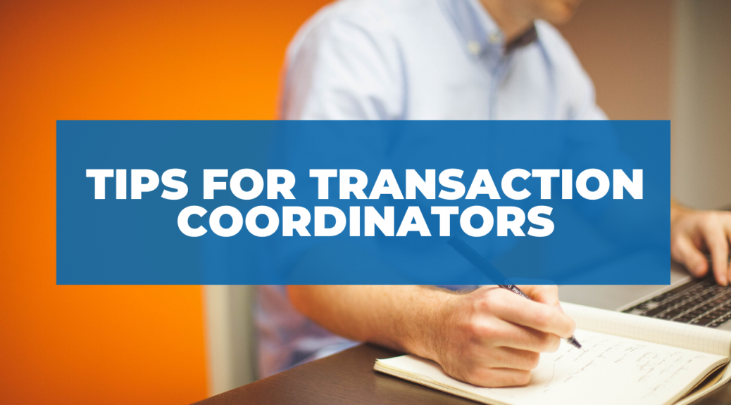 tips for transaction coordinators